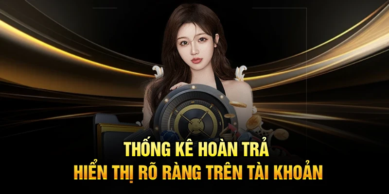 Thống kê hoàn trả hiển thị rõ ràng trên tài khoản